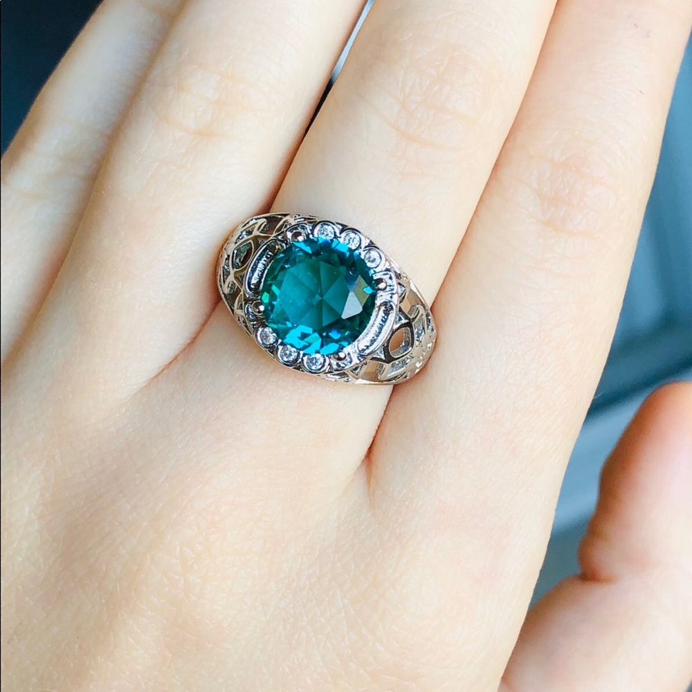 Vintage Alexandrite Gemstone 925 Sterling Silver - Picture 3 of 3